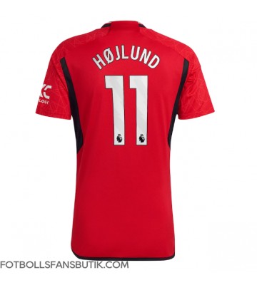 Manchester United Rasmus Hojlund #11 Replika Hemmatröja 2023-24 Kortärmad